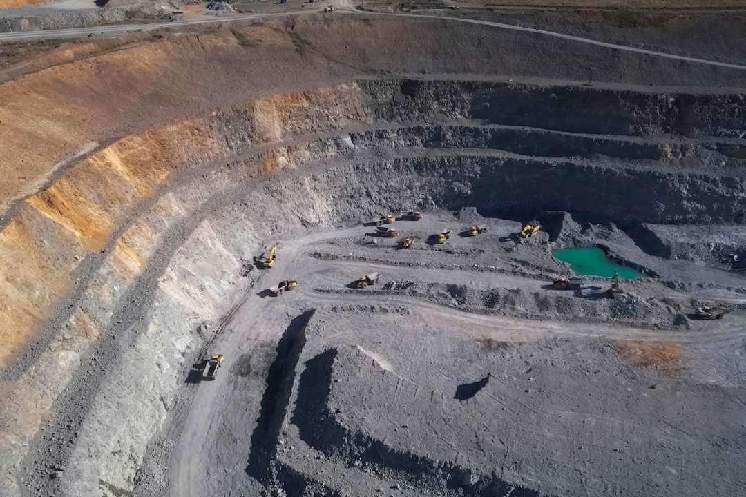 Open pit mining