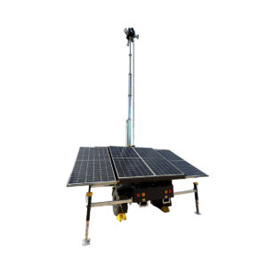 Mobile Solar Trailer - Remote Communications + Rugged Surveillance Platform
